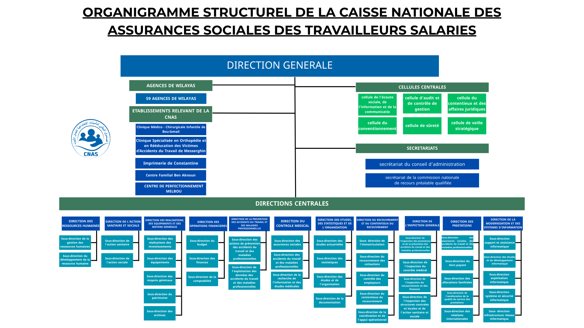 Organigramme CNAS